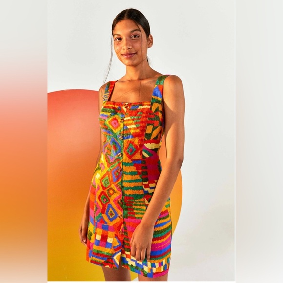 FARM Rio Multicolor Geometric Mini Dress - Picture 5 of 9